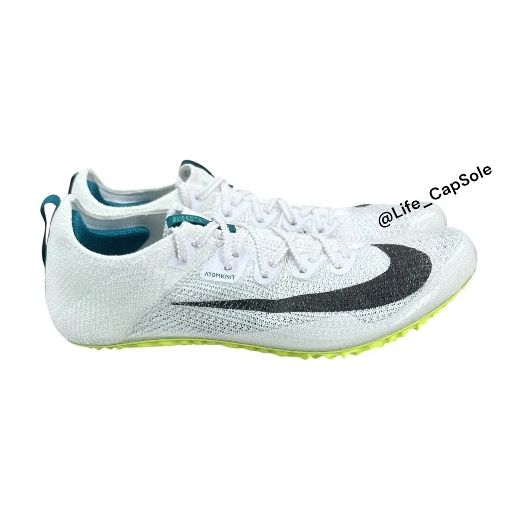 Size‎ 6.5 Nike Zoom Superfly Elite 2 Men's Flyknit White Green Spikes FZ9662-100